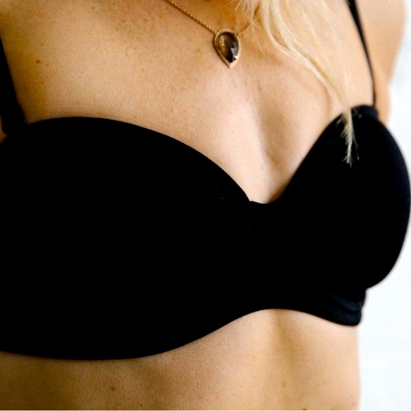 NWT KIT Convertible Cross-Cross Strapless Push-Up Bra Black Onyx - Picture 1 of 9